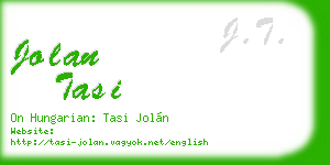 jolan tasi business card